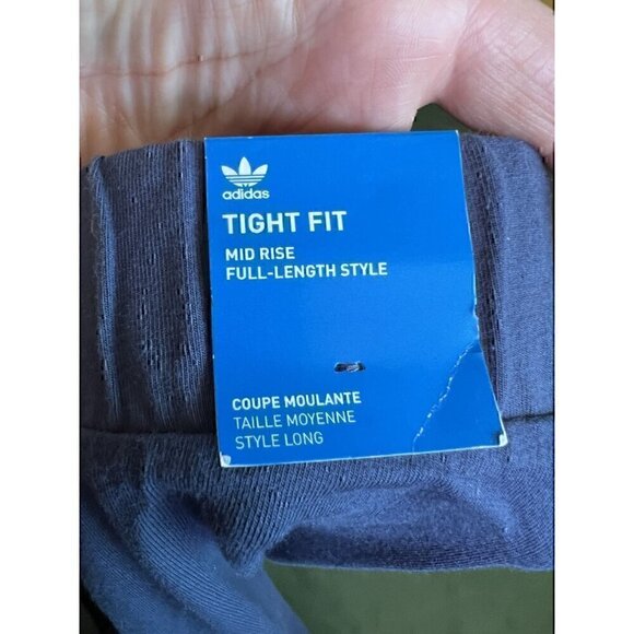 ADIDAS NWT WOMENS MID-RISE TIGHT FIT, FULL LENGTH STYLE, 93% COTTON, XSMALL - Picture 8 of 12